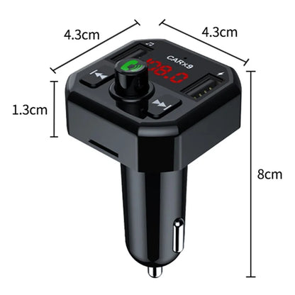 X9 Car MP3 Player Automatic Power-off Memory Bluetooth Call FM Transmitter with Dual USB Ports