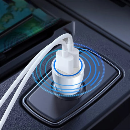 ZUZG ZC-C10S Dual USB PC+ABS Car Charger 2.4A Phone Charging Adapter