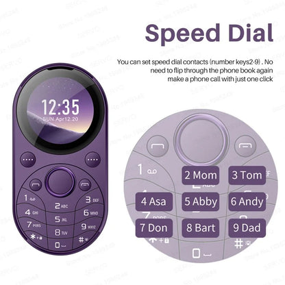 SERVO i15 Mini Dual SIM Miniature Circular 2G Feature Phone