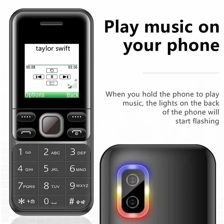 BM333 1.54-Inch Dual SIM Standby Cell Phone Portable Mini Bar Phone
