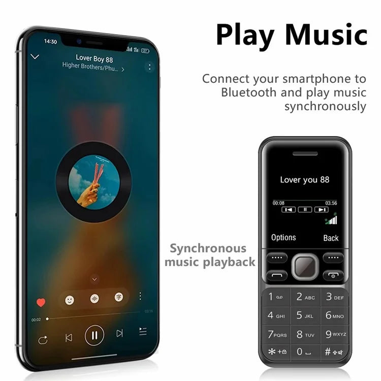 BM333 1.54-Inch Dual SIM Standby Cell Phone Portable Mini Bar Phone