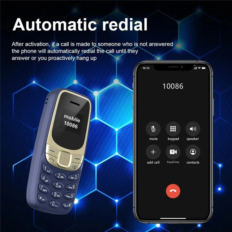 BM35 2G 0.66-Inch Mini Dual SIM Standby Slim Cell Phone