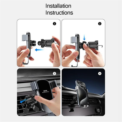 WEKOME WA-S58 K Captain Metal Gravity Car Holder Air Vent Cell Phone Mount Stand