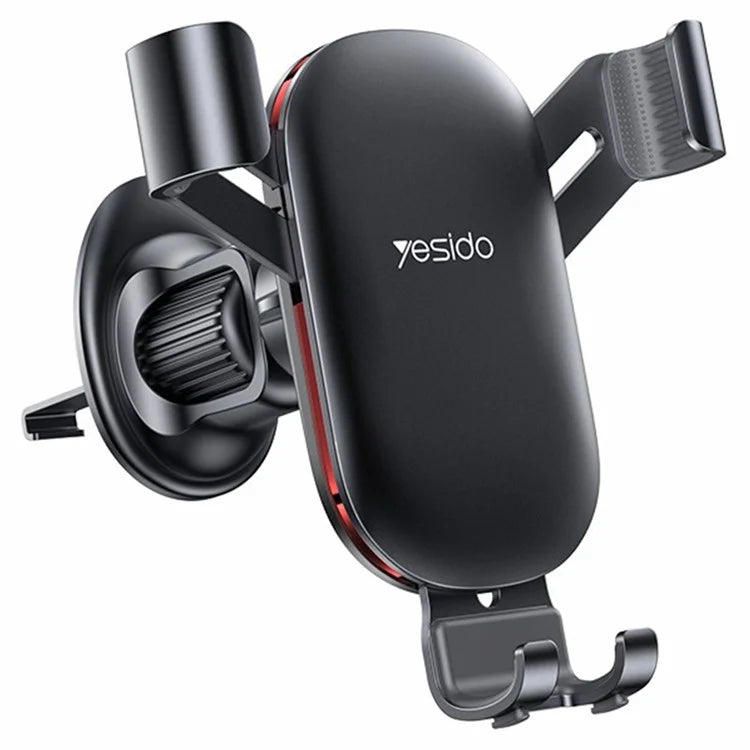YESIDO C243 Car Air Vent Phone Holder ABS+Aluminum Alloy Gravity Phone Mount Braceket