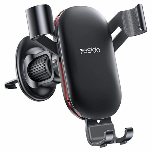YESIDO C243 Car Air Vent Phone Holder ABS+Aluminum Alloy Gravity Phone Mount Braceket