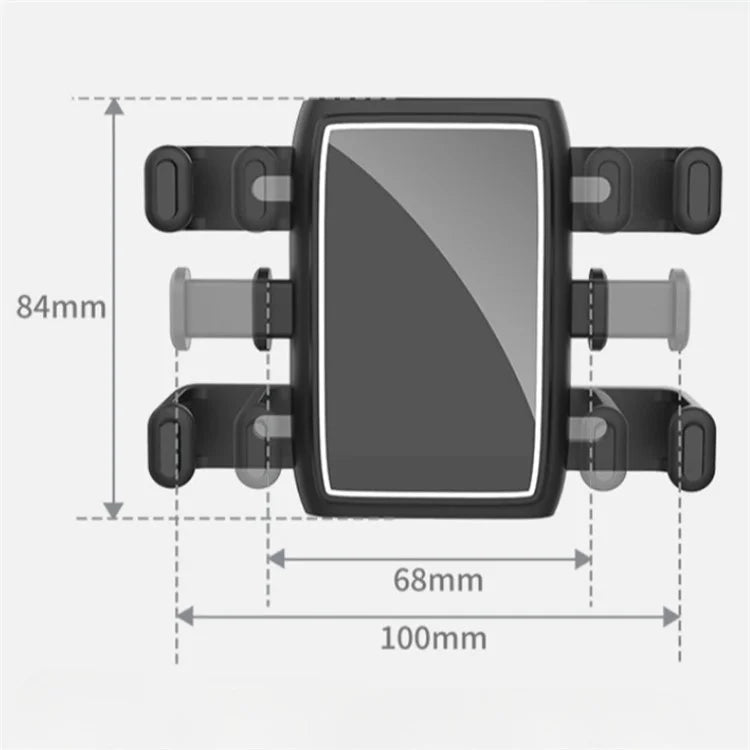 ZY-C243 Car Air Vent Hook Mount 360 Degree Rotation Mobile Phone Holder Bracket