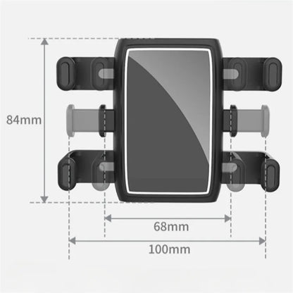 ZY-C243 Car Air Vent Hook Mount 360 Degree Rotation Mobile Phone Holder Bracket