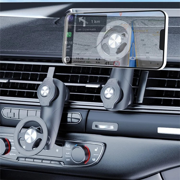 C23-8B Rotating Magnetic Car Phone Mount Multifunctional Air Vent Phone Holder