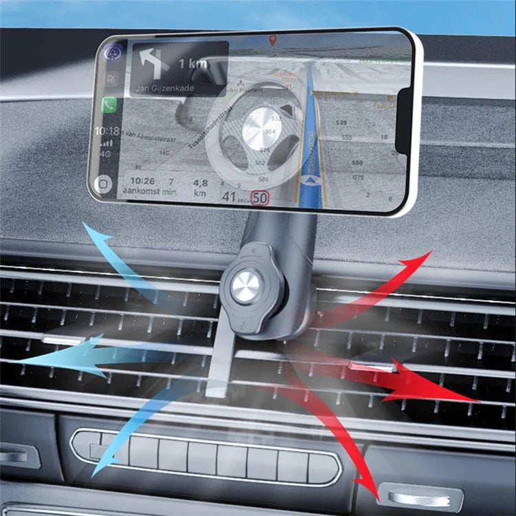 C23-8B Rotating Magnetic Car Phone Mount Multifunctional Air Vent Phone Holder
