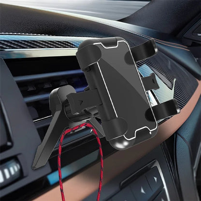 Y20-7 Car Phone Holder Air Vent Hook Mount Phone Cradle 360 Degree Rotation