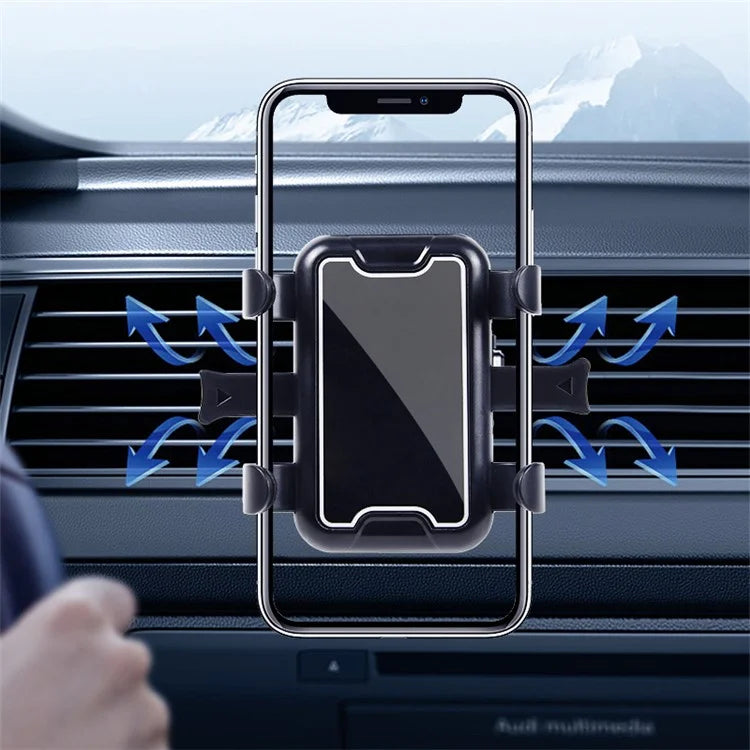 Y20-7 Car Phone Holder Air Vent Hook Mount Phone Cradle 360 Degree Rotation