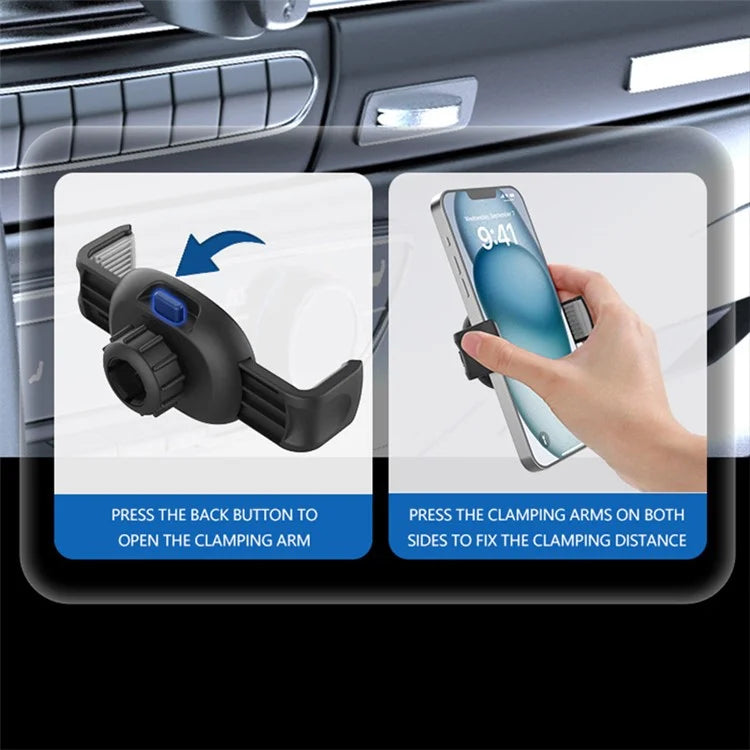 C242A Car Air Vent Phone Holder Rotaty Phone Cradle Mount for 4.7-7.0 inch Phone