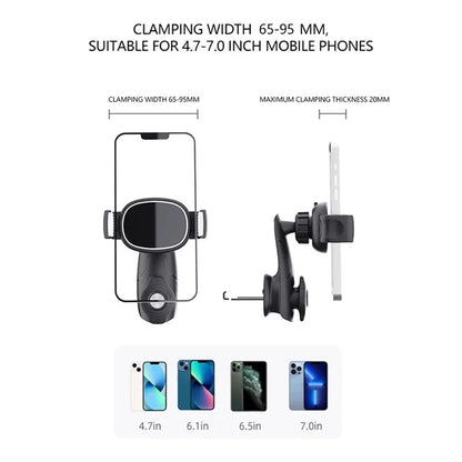 C242A Car Air Vent Phone Holder Rotaty Phone Cradle Mount for 4.7-7.0 inch Phone