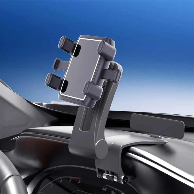 YB20-3A Foldable Car Phone Holder Dashboard Mount Cradle with Parking Number Plate