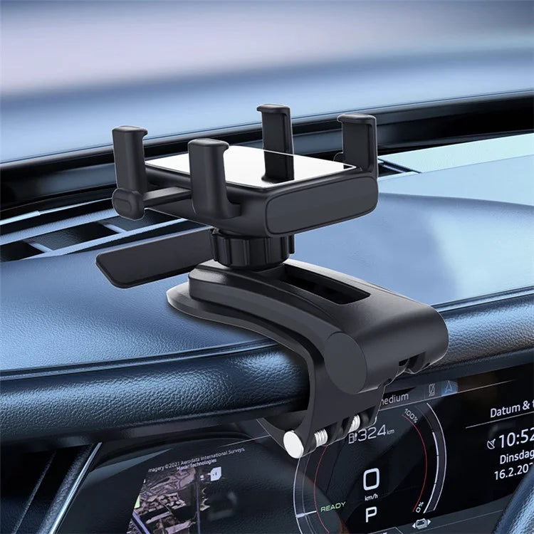 YB20-3A Foldable Car Phone Holder Dashboard Mount Cradle with Parking Number Plate