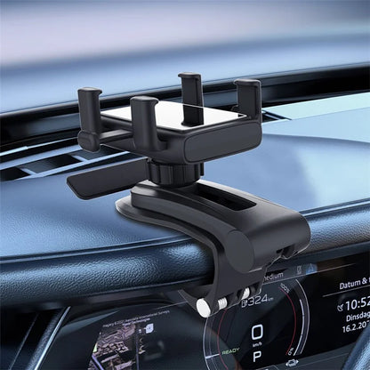 YB20-3A Foldable Car Phone Holder Dashboard Mount Cradle with Parking Number Plate