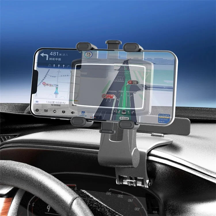 YB20-3A Foldable Car Phone Holder Dashboard Mount Cradle with Parking Number Plate