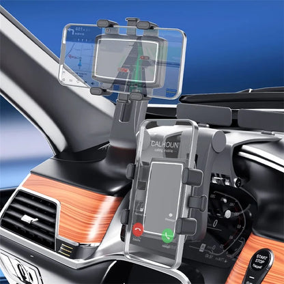 YB20-3A Foldable Car Phone Holder Dashboard Mount Cradle with Parking Number Plate