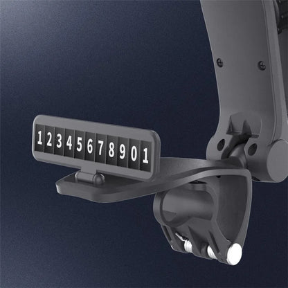 YB24-3B Car Dashboard Phone Mount Rotary Foldable Phone Bracket with Parking Number Plate