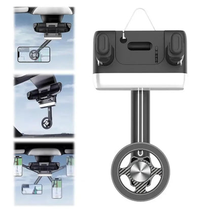 H23-8A Rearview Mirror Magnetic Phone Holder Car Mount Rotation Phone Bracket