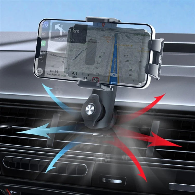 C243B Car Mount Phone Holder Air Outlet Auto Lock Phone Cradle Fit 4.7-7.0 inch Phones