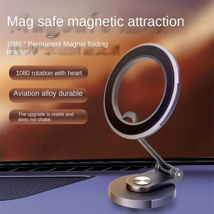 G128 Car Dashboard Mount Magnetic Phone Holder Rotatable Cellphone Stand