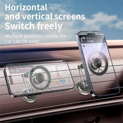 G188 Car Dashboard Magnetic Phone Holder Aluminum Alloy Adjustable Cellphone Stand