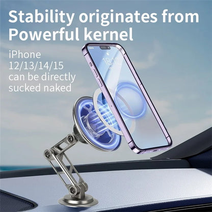 G188 Car Dashboard Magnetic Phone Holder Aluminum Alloy Adjustable Cellphone Stand