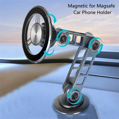 G198 Car Dashboard Windshield Magnetic Phone Holder Adjustable Robotic Arm Cellphone Stand