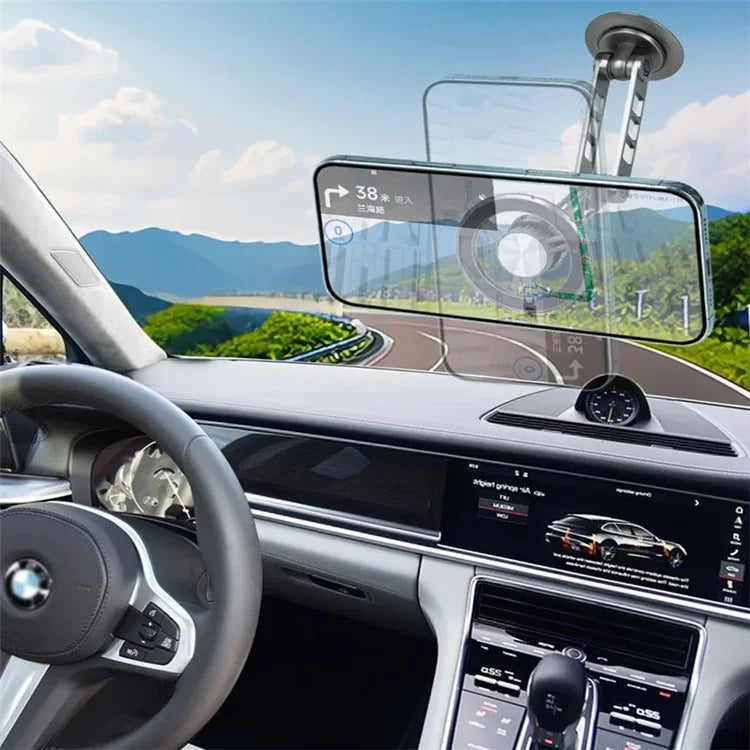 G198 Car Dashboard Windshield Magnetic Phone Holder Adjustable Robotic Arm Cellphone Stand