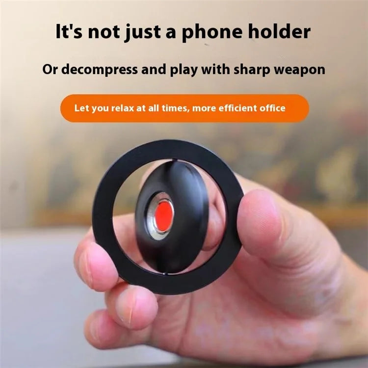 D58 Adhesive Bottom Alloy Car Mount Phone Bracket Magnetic Phone Holder