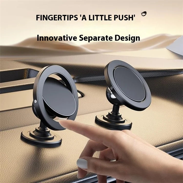 D58 Adhesive Bottom Alloy Car Mount Phone Bracket Magnetic Phone Holder