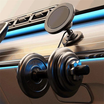 D58 Adhesive Bottom Alloy Car Mount Phone Bracket Magnetic Phone Holder