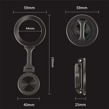 G218 Car Dashboard Magnetic Phone Holder Foldable Zinc Alloy Cellphone Bracket