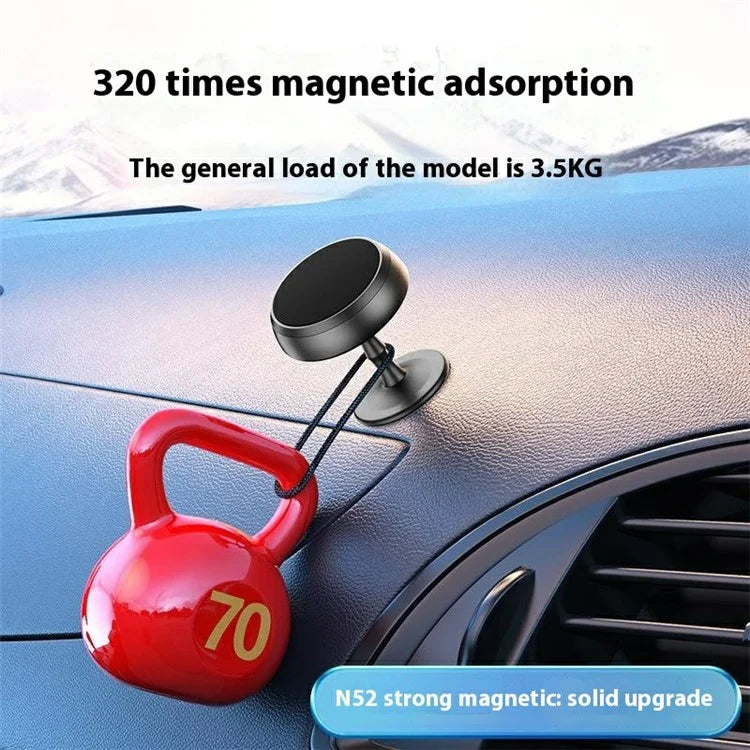 Q3 Car Dashboard Adhesive Bottom Phone Bracket Magnetic Aluminum Alloy Phone Holder for Vehicle