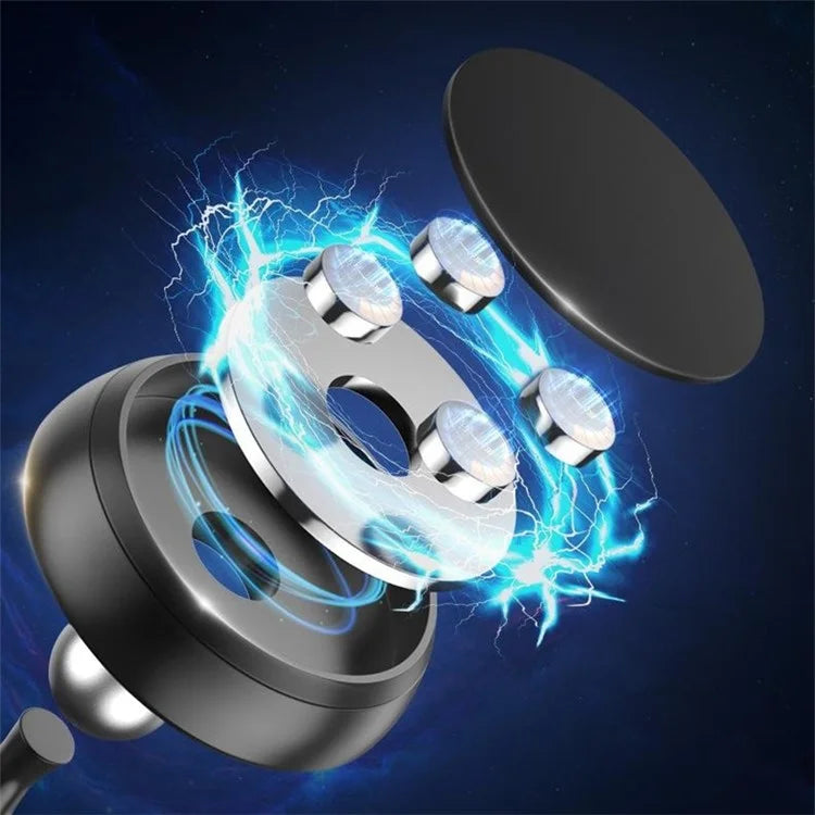 Q3 Car Dashboard Adhesive Bottom Phone Bracket Magnetic Aluminum Alloy Phone Holder for Vehicle