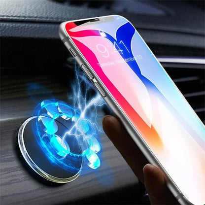 Q6 Car Dashboard Magnetic Phone Mount Ring Shape Phone Holder with Adhesive Bottom