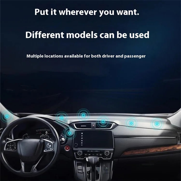 Q6 Car Dashboard Magnetic Phone Mount Ring Shape Phone Holder with Adhesive Bottom