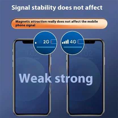 Q6 Car Dashboard Magnetic Phone Mount Ring Shape Phone Holder with Adhesive Bottom