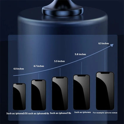 Q5 Phone Bracket Magnetic Car Dashboard Adhesive Bottom Aluminum Alloy Phone Holder for Vehicle