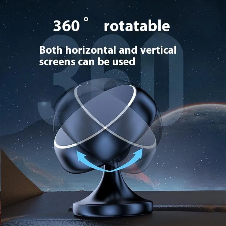 Q5 Phone Bracket Magnetic Car Dashboard Adhesive Bottom Aluminum Alloy Phone Holder for Vehicle