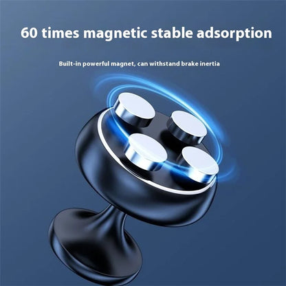 Q5 Phone Bracket Magnetic Car Dashboard Adhesive Bottom Aluminum Alloy Phone Holder for Vehicle