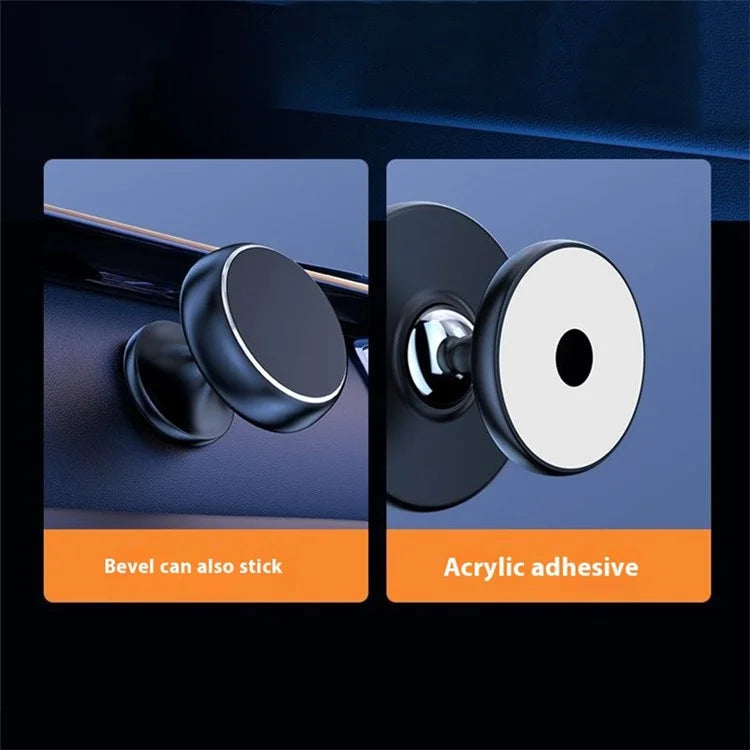 Q5 Phone Bracket Magnetic Car Dashboard Adhesive Bottom Aluminum Alloy Phone Holder for Vehicle