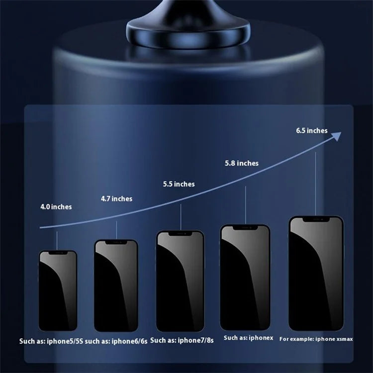 Q5 Phone Bracket Magnetic Car Dashboard Adhesive Bottom Aluminum Alloy Phone Holder for Vehicle