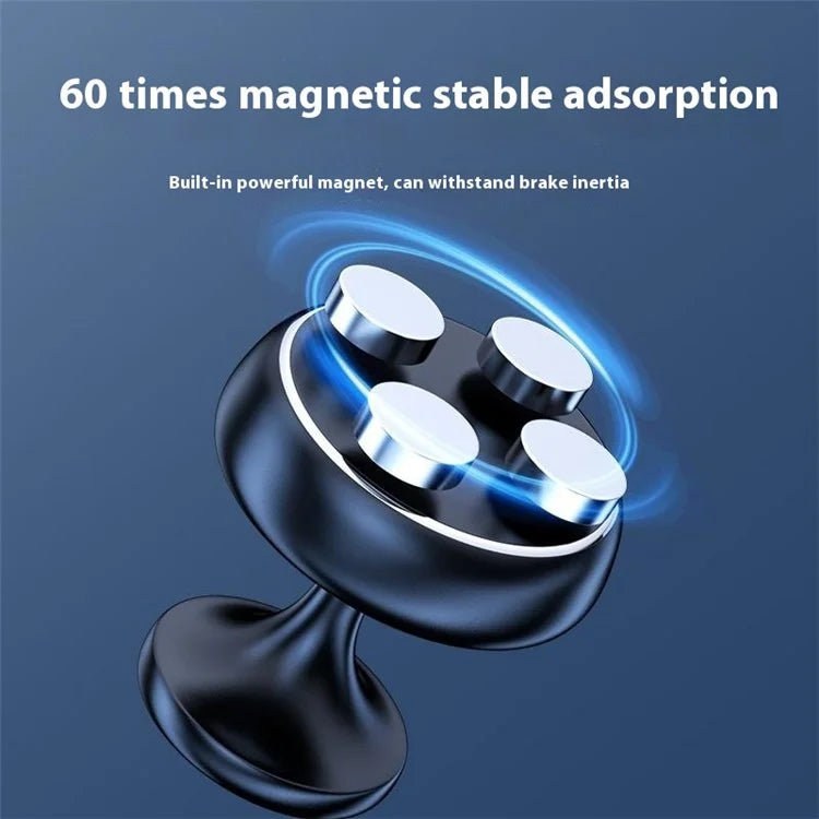 Q5 Phone Bracket Magnetic Car Dashboard Adhesive Bottom Aluminum Alloy Phone Holder for Vehicle
