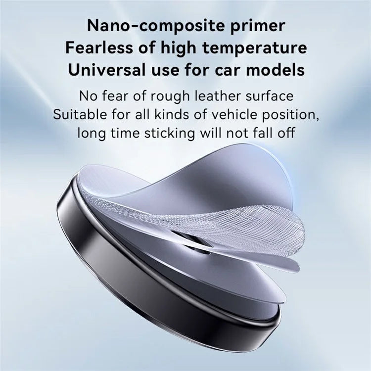 YESIDO C211 Round Magnetic Car Phone Holder Adhesive Zinc Alloy Cellphone Stand