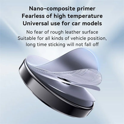 YESIDO C211 Round Magnetic Car Phone Holder Adhesive Zinc Alloy Cellphone Stand