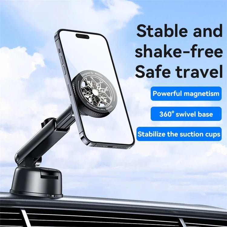 YESIDO C266 Magnetic Car Dashboard Phone Holder Suction Cup Mount Cellphone Stand