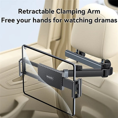 YESIDO C294 Car Seat Back Phone Tablet Holder Foldable Car Headrest Mount Phone Bracket