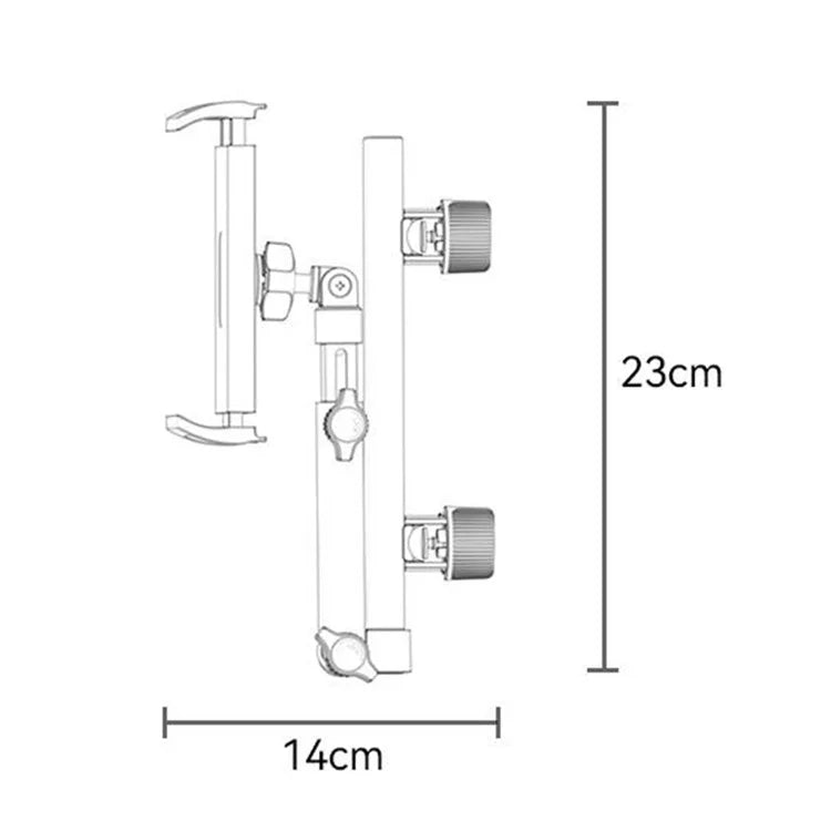 YESIDO C294 Car Seat Back Phone Tablet Holder Foldable Car Headrest Mount Phone Bracket